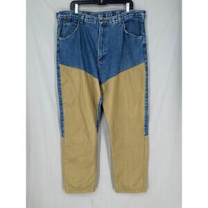 Vintage Wrangler Jeans Mens 40x30 Double Knee Hunting Brush Guard Canvas Gorp